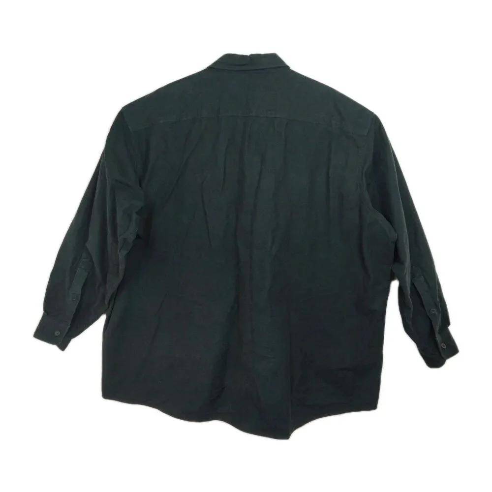 RedHead Button-Up Shirt Men's 4XL Green Heavy Long Sleeves Collared Pockets - Picture 2 of 9